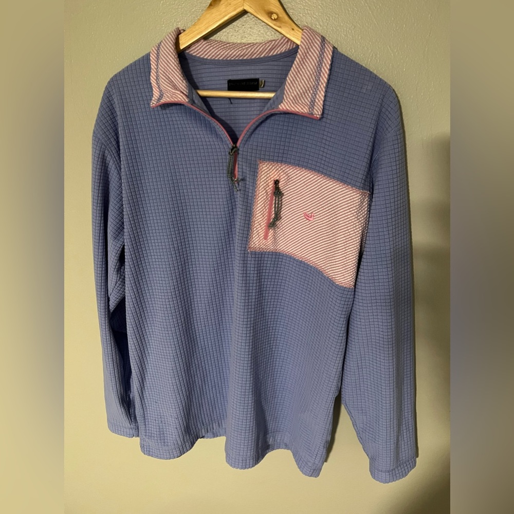 Southern Marsh waffle knit quarter zip